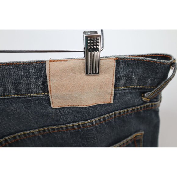 Evisu Japan Indigo Wide Leg Denim Button Fly Jeans 36x30 100% Cotton Classic Fit - Picture 13 of 16